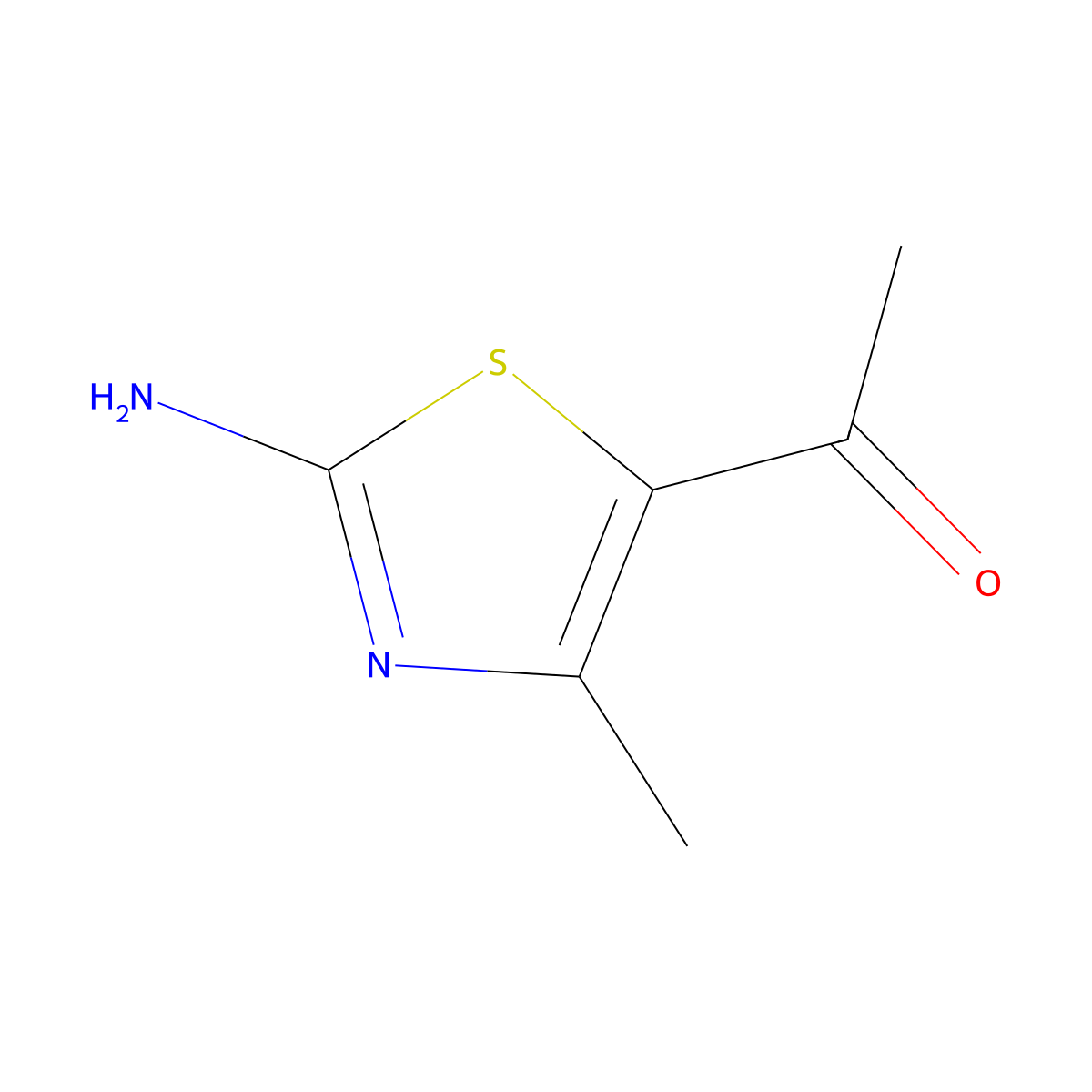 5-Acetyl-2-amino-4-methylthiazole molecular structure, CAS 30748-47-1