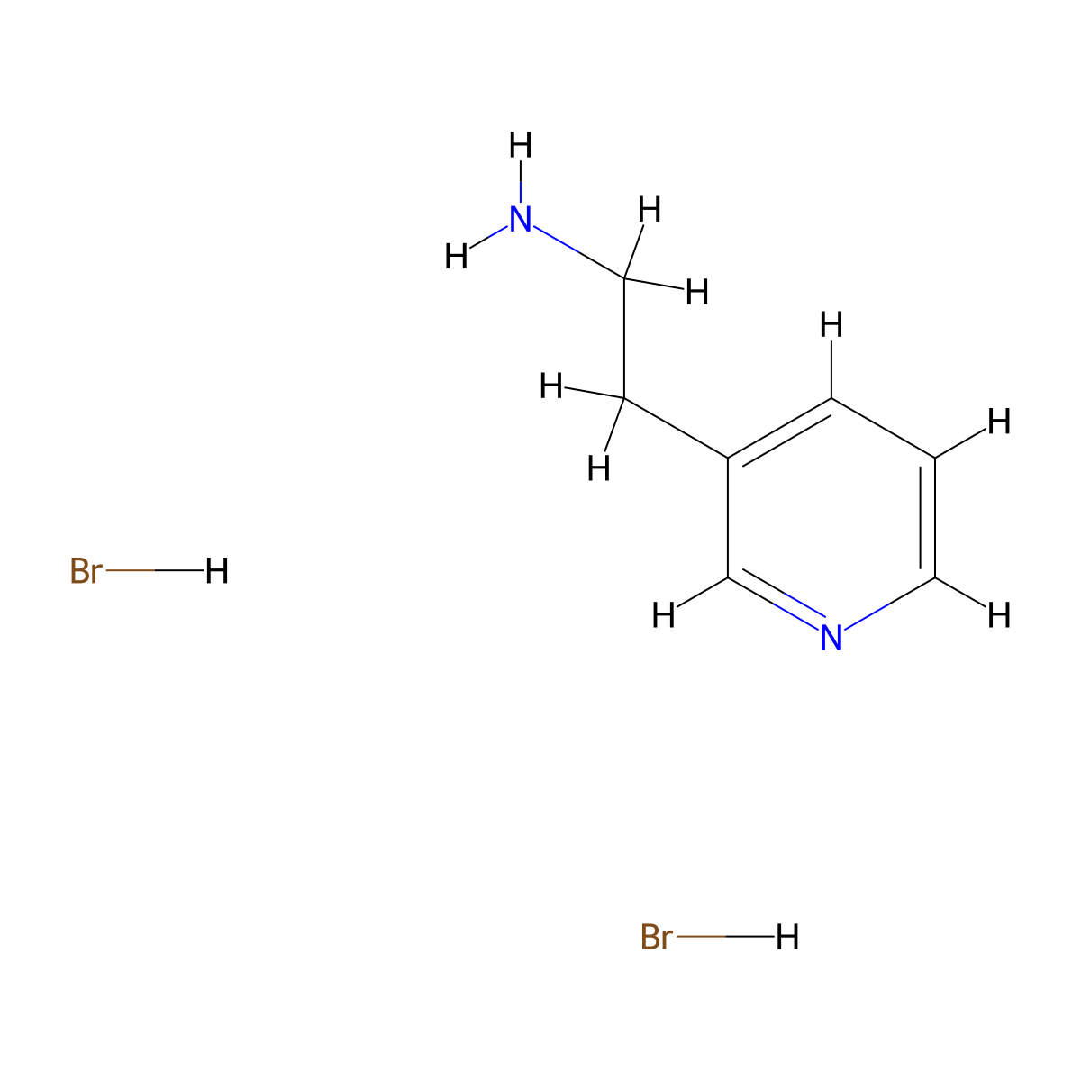 3-(2-Aminoethyl)pyridine dihydrobromide molecular structure, CAS 307496-23-7