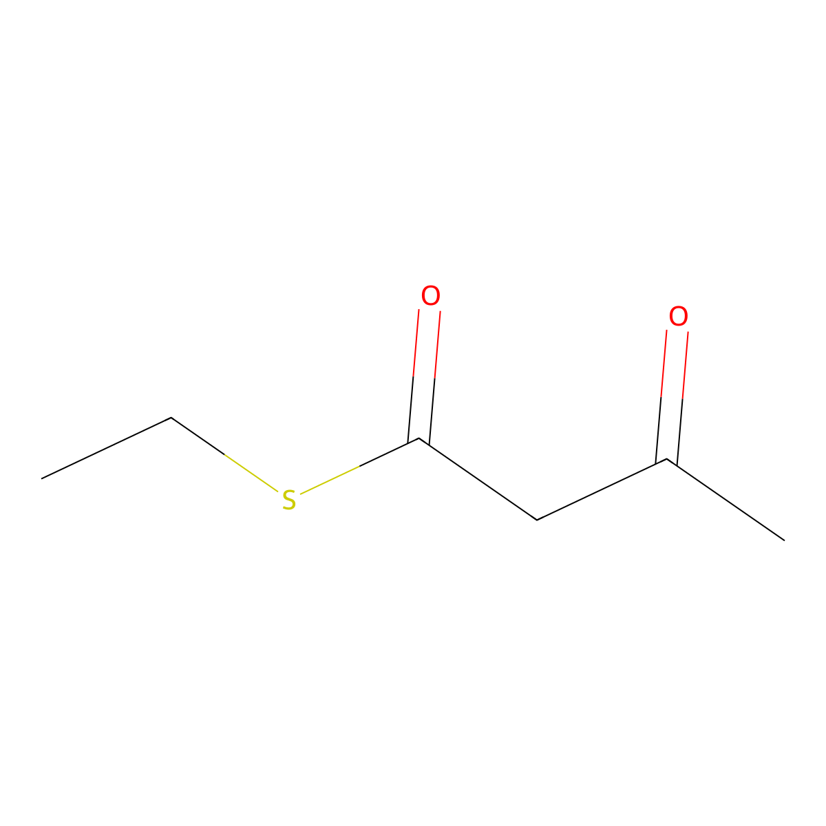 S-Ethyl acetothioacetate molecular structure, CAS 3075-23-8