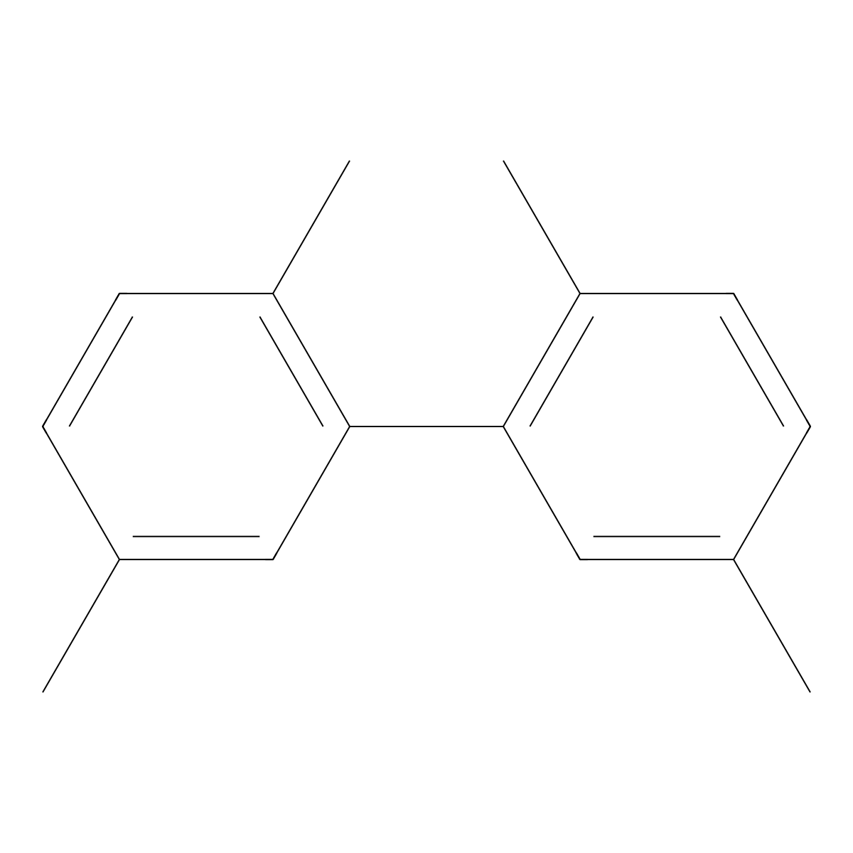 1,1'-Biphenyl, 2,2',5,5'-tetramethyl- molecular structure, CAS 3075-84-1