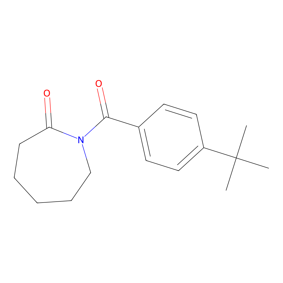 1-(4-Tert-butylbenzoyl)azepan-2-one molecular structure, CAS 307512-38-5