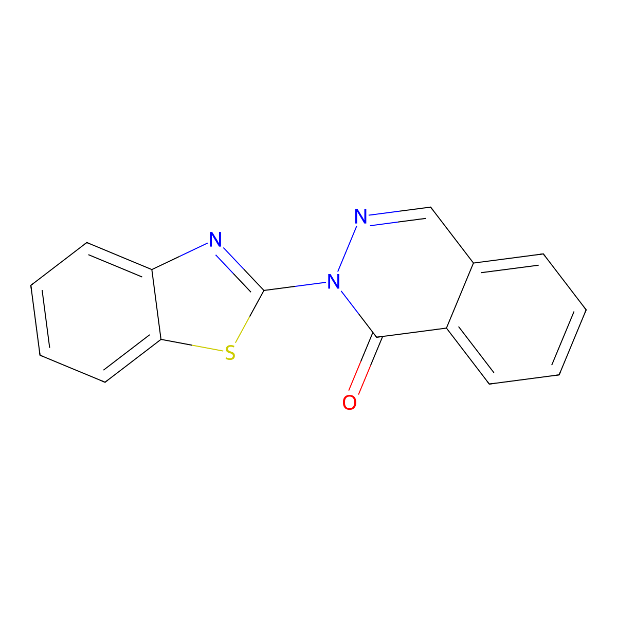2-(1,3-Benzothiazol-2-yl)phthalazin-1-one molecular structure, CAS 307513-88-8