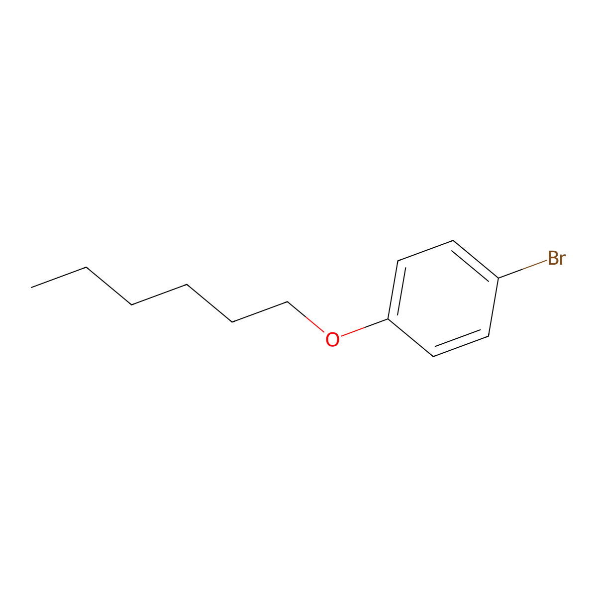 Benzene, 1-bromo-4-(hexyloxy)- molecular structure, CAS 30752-19-3