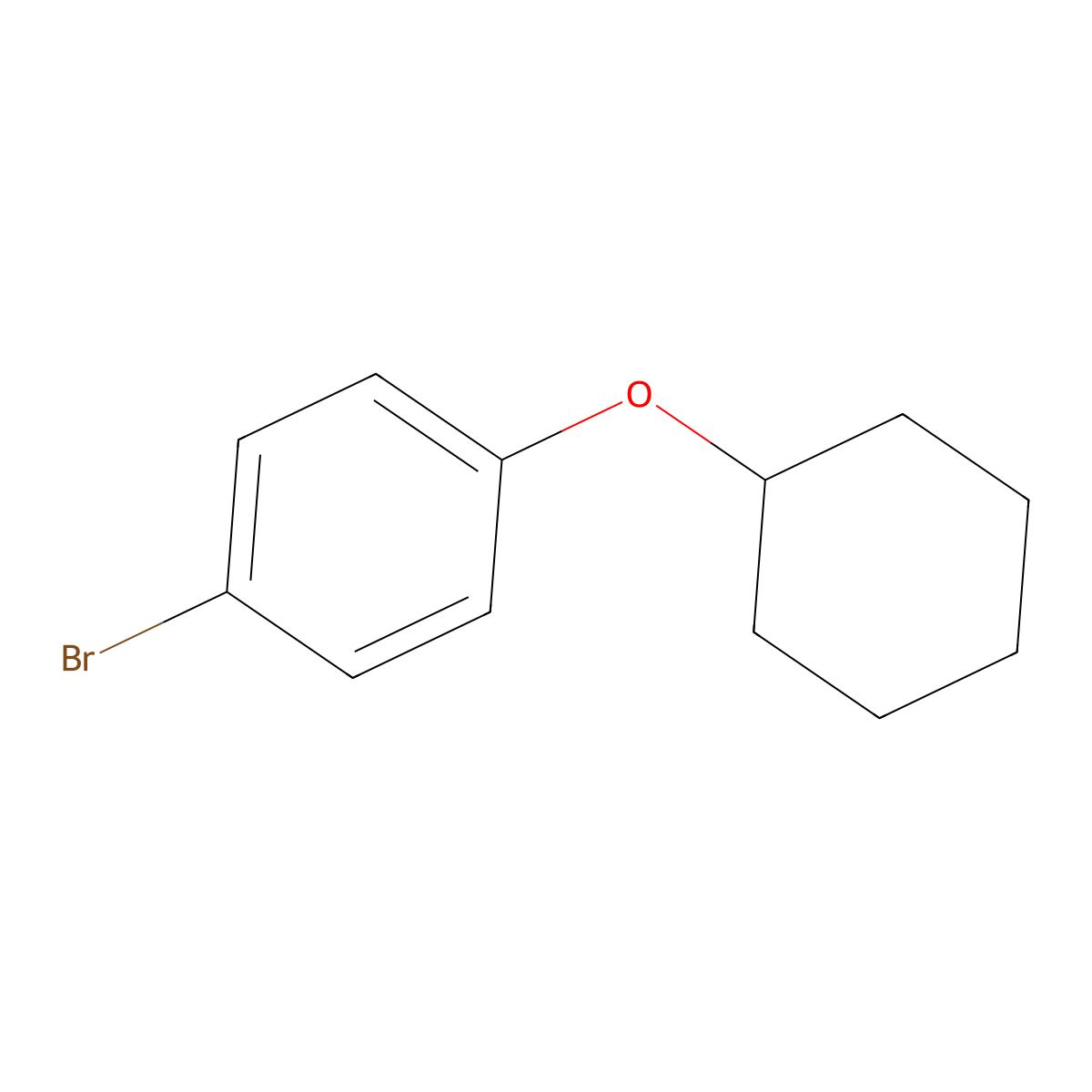 1-Bromo-4-(cyclohexyloxy)benzene molecular structure, CAS 30752-31-9