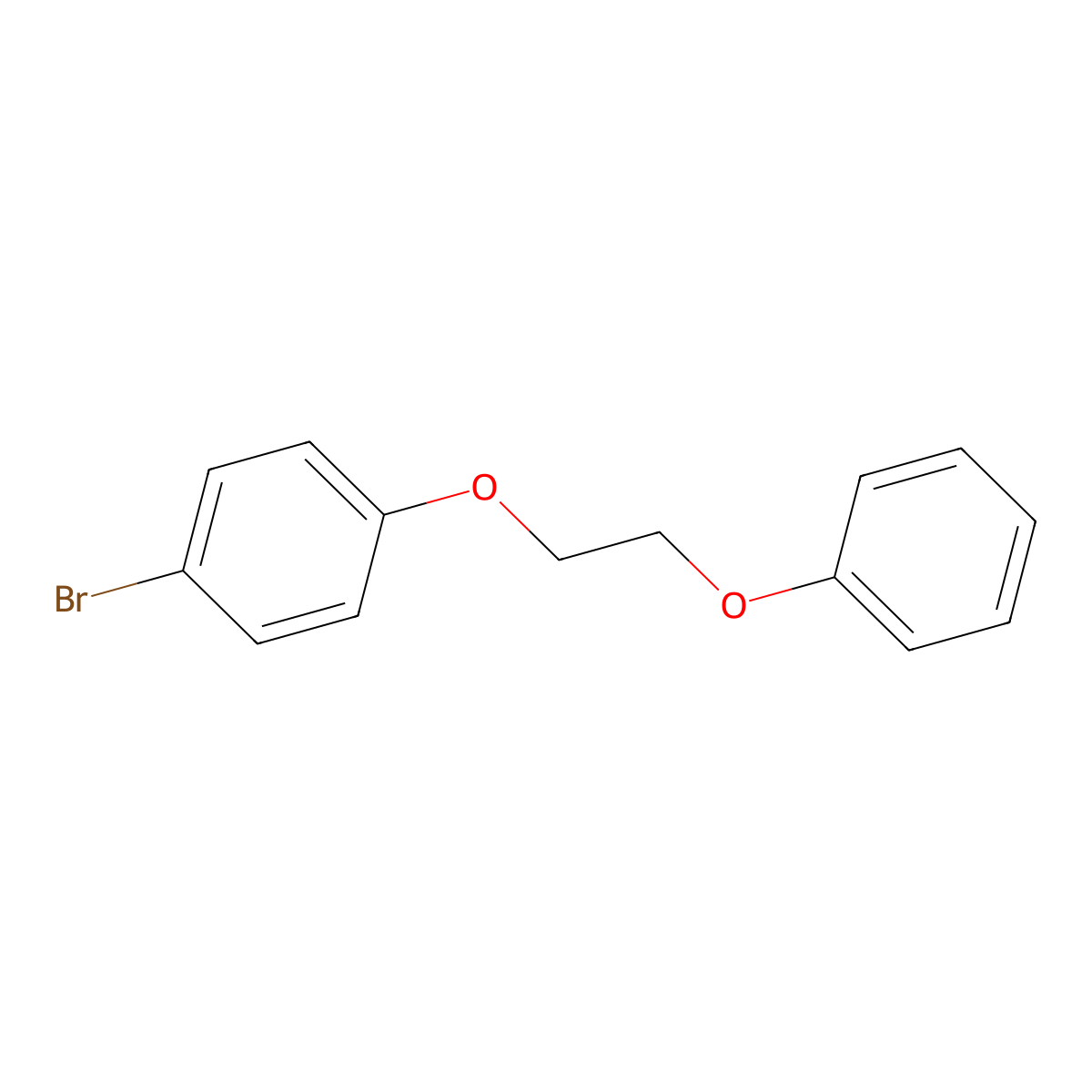 1-Bromo-4-(2-phenoxyethoxy)benzene molecular structure, CAS 30752-35-3