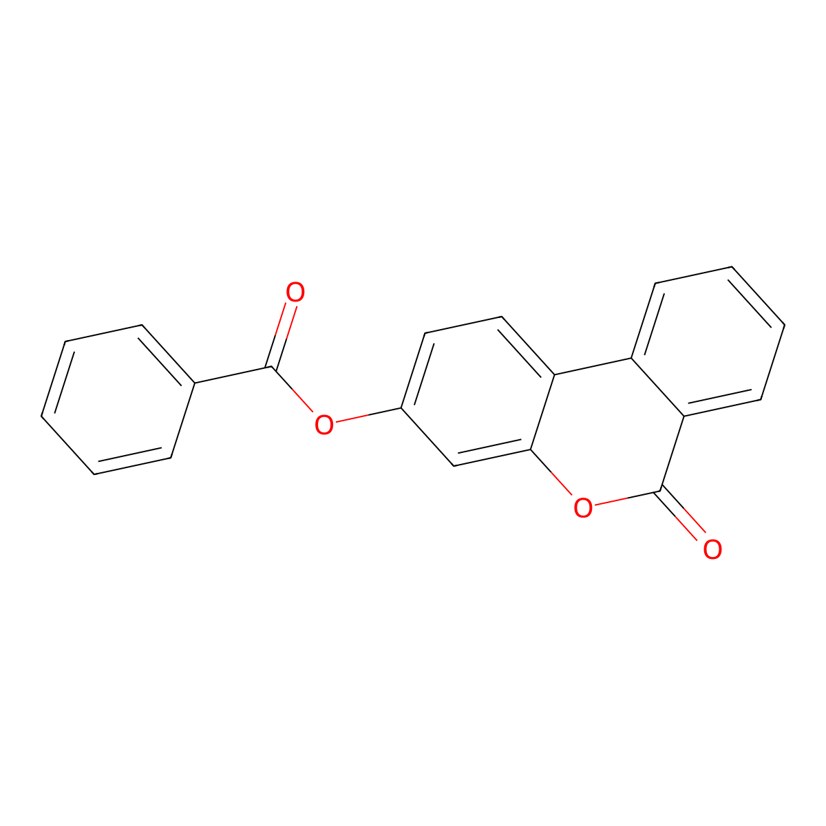 6-oxo-6H-benzo[c]chromen-3-yl benzoate molecular structure, CAS 307524-30-7