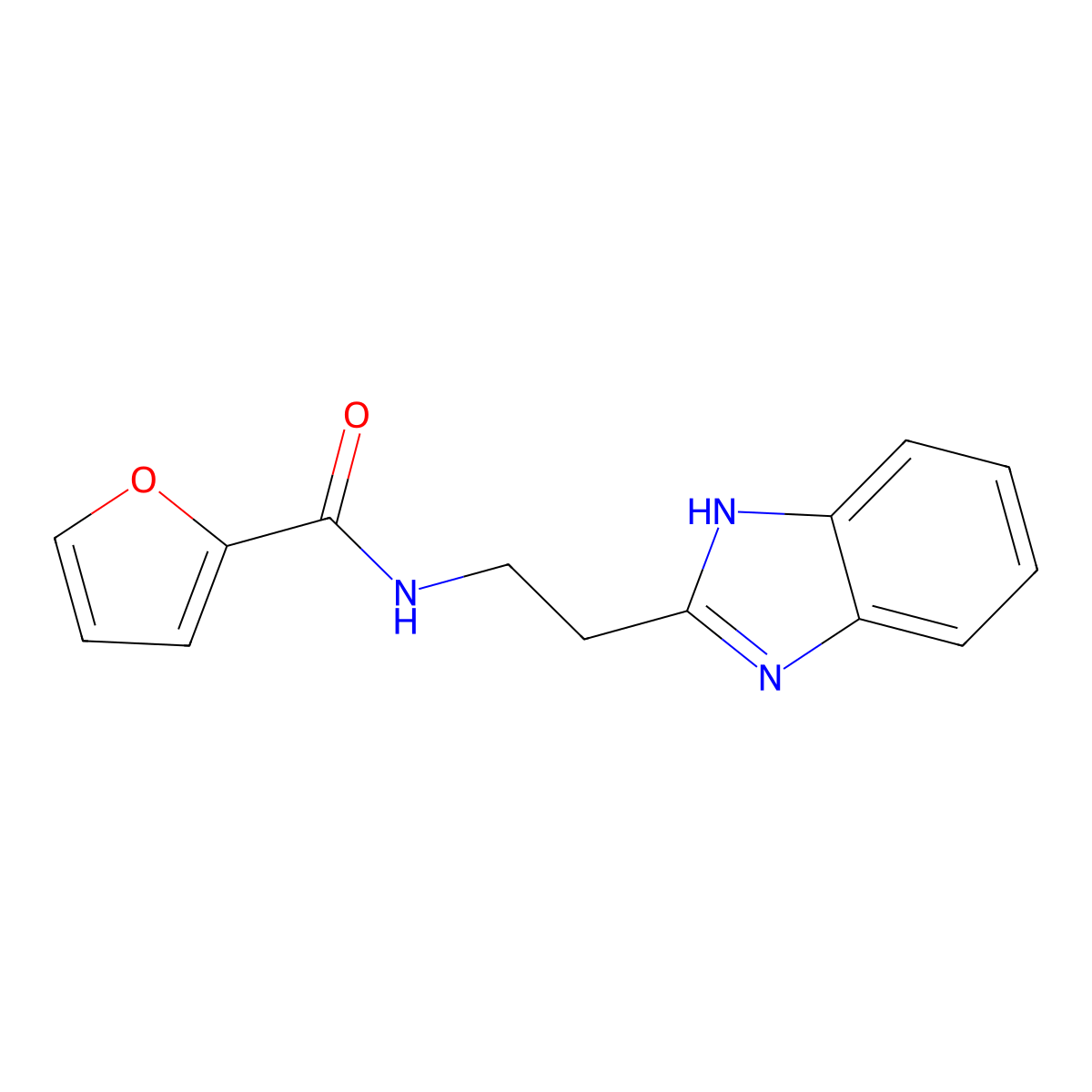 N-[2-(1H-1,3-benzodiazol-2-yl)ethyl]furan-2-carboxamide molecular structure, CAS 307524-32-9