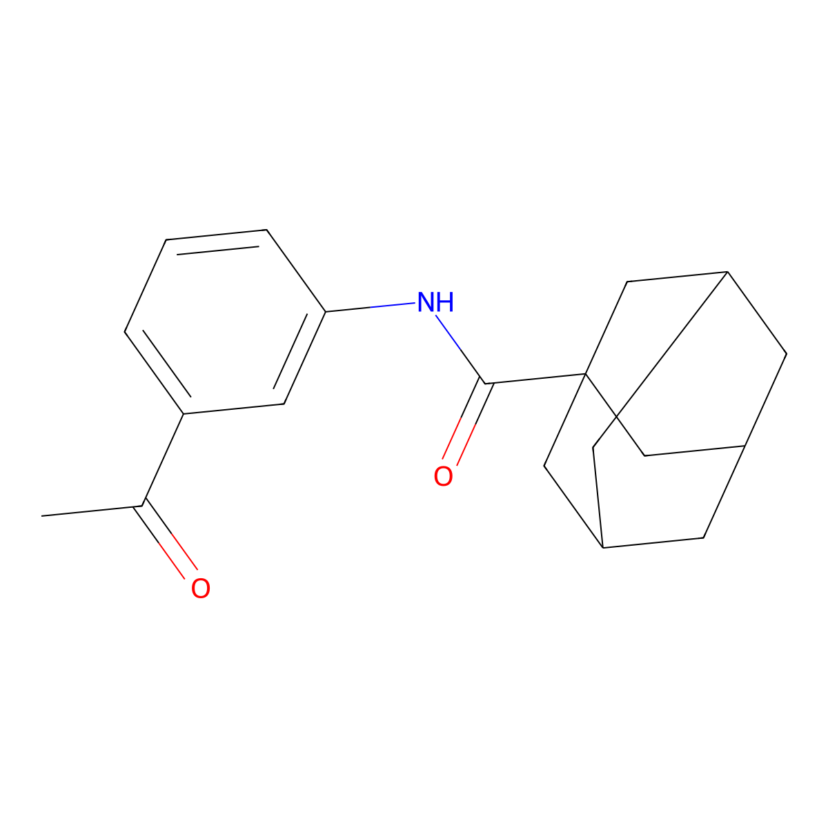 N-(3-acetylphenyl)adamantane-1-carboxamide molecular structure, CAS 307524-60-3
