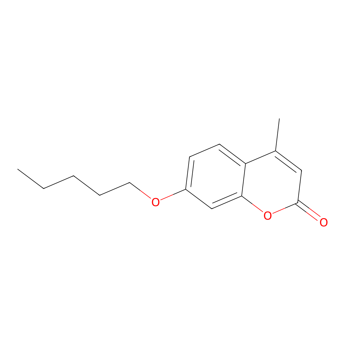 4-methyl-7-(pentyloxy)-2H-chromen-2-one molecular structure, CAS 307524-61-4
