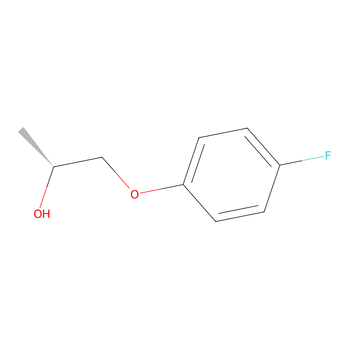 (R)-(-)-1-(4-Fluorophenoxy)-2-propanol molecular structure, CAS 307532-03-2