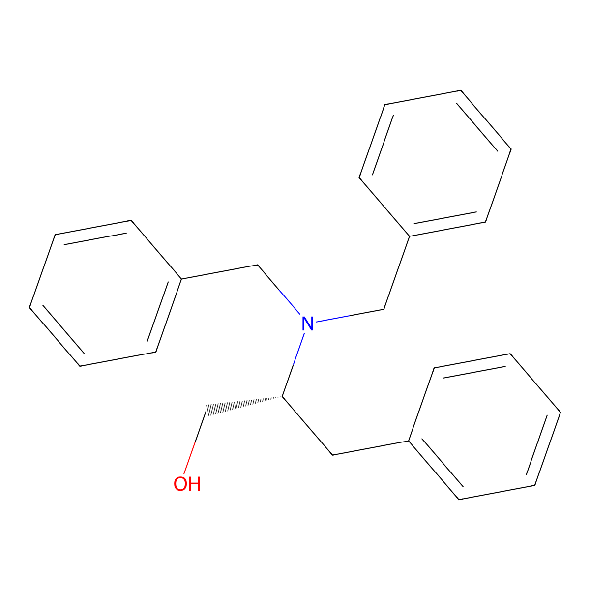 (betaR)-beta-[Bis(phenylmethyl)amino]benzenepropanol molecular structure, CAS 307532-06-5