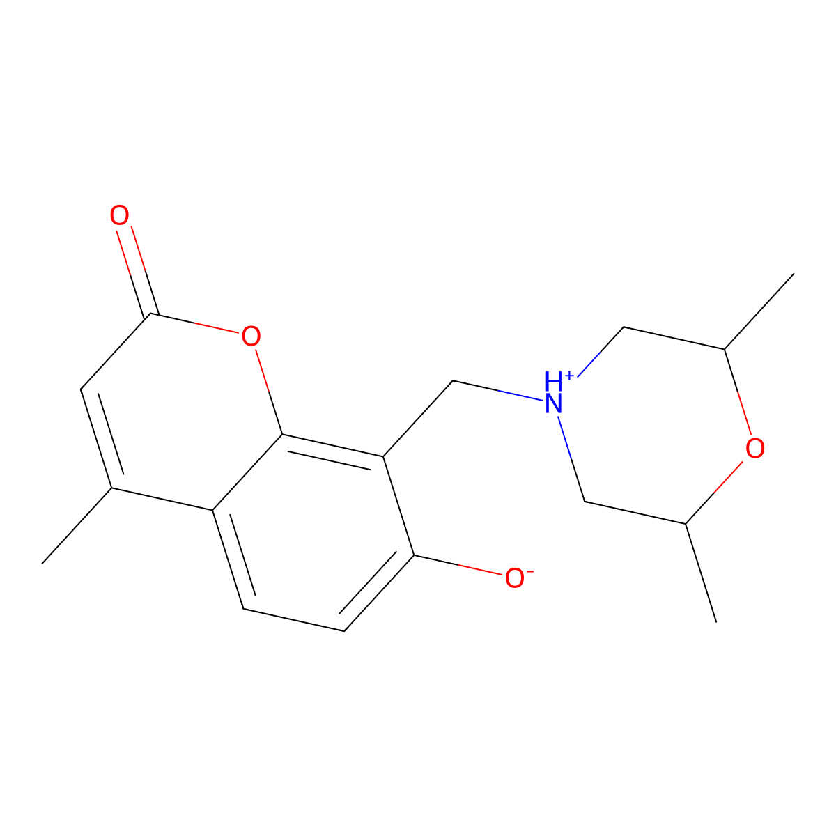 8-[(2,6-Dimethylmorpholin-4-yl)methyl]-7-hydroxy-4-methylchromen-2-one molecular structure, CAS 307535-37-1