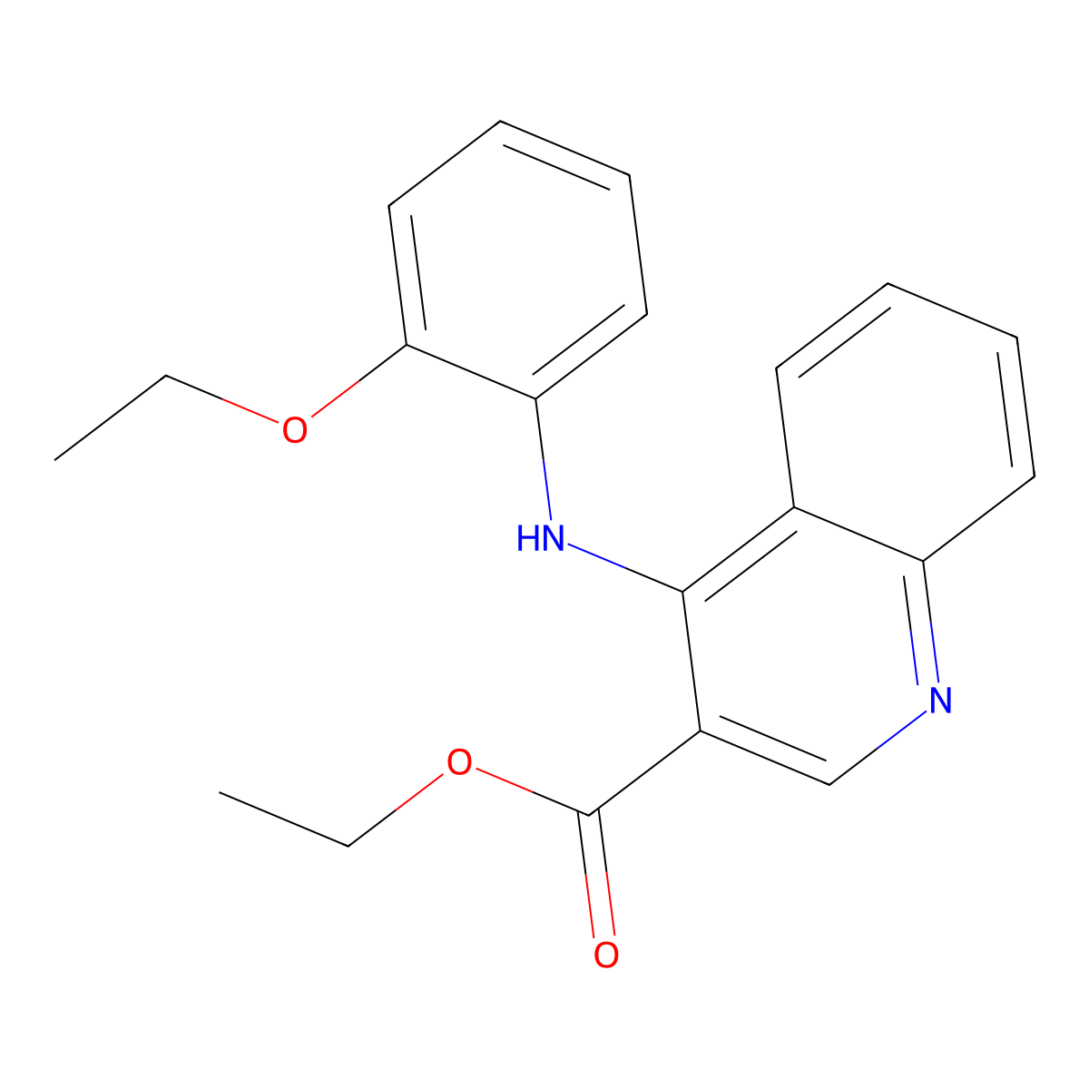 Ethyl 4-[(2-ethoxyphenyl)amino]quinoline-3-carboxylate molecular structure, CAS 307535-73-5