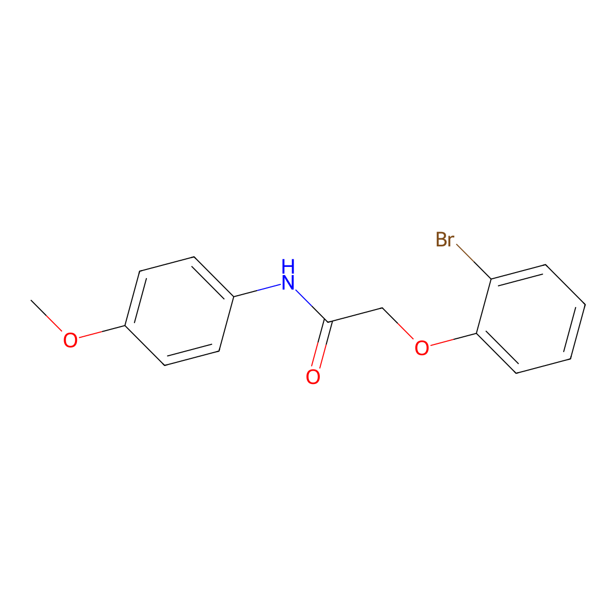 2-(2-bromophenoxy)-N-(4-methoxyphenyl)acetamide molecular structure, CAS 307537-11-7