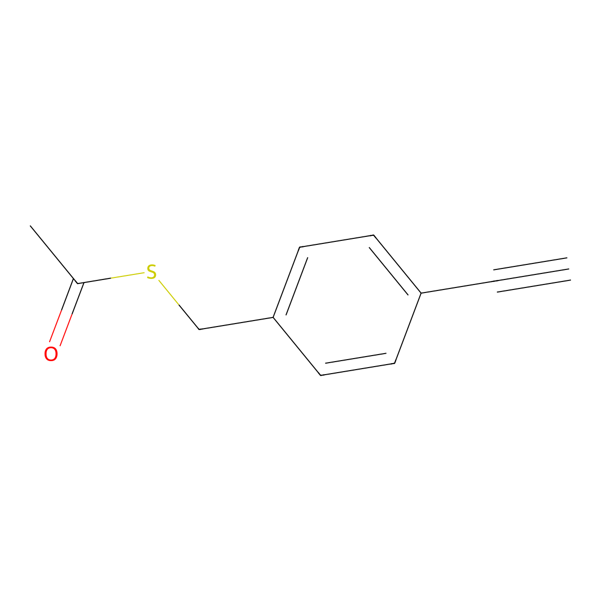 1-[4-(S-Acetylthiomethyl)phenyl]acetylene molecular structure, CAS 307537-95-7