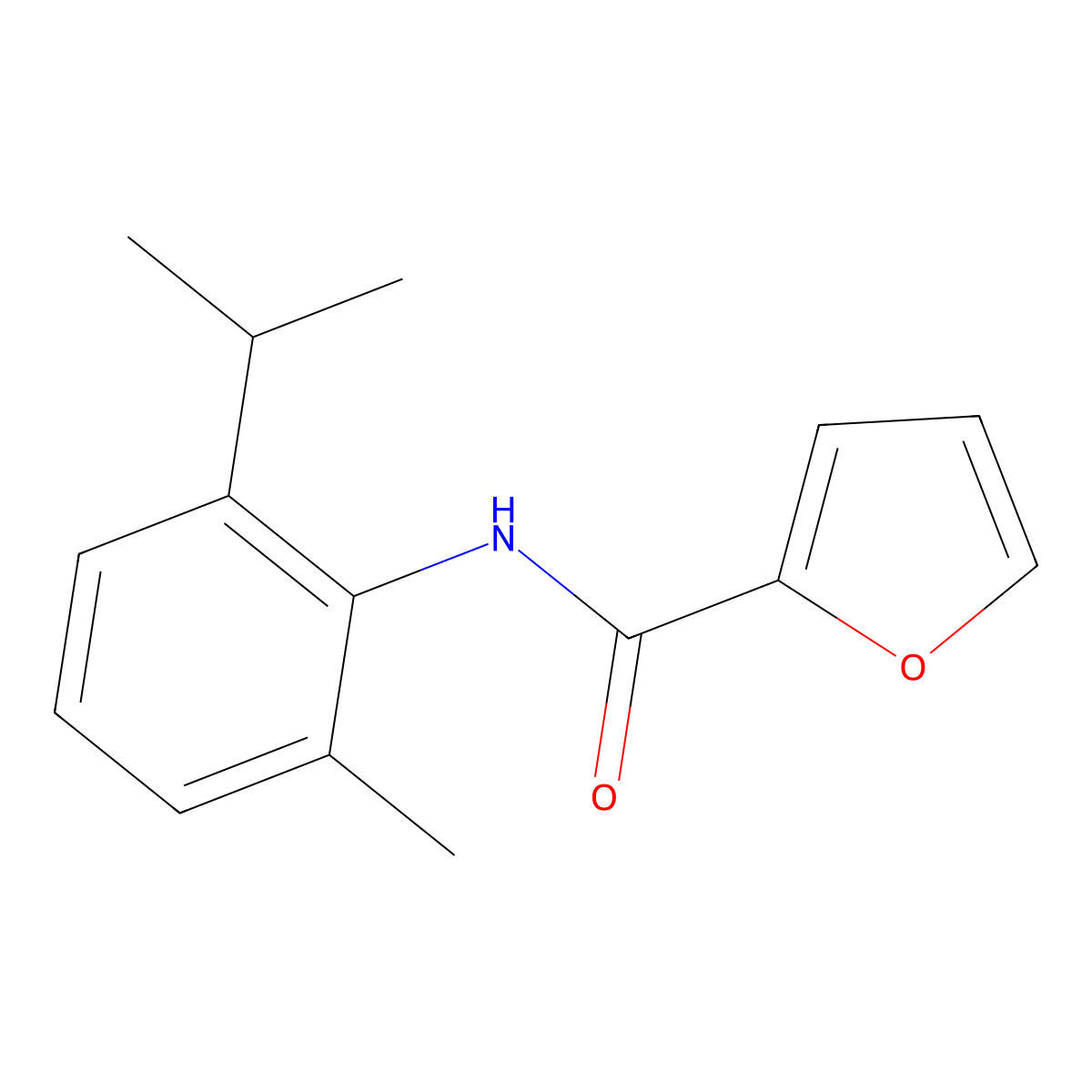 N-(2-methyl-6-propan-2-ylphenyl)furan-2-carboxamide molecular structure, CAS 307539-37-3