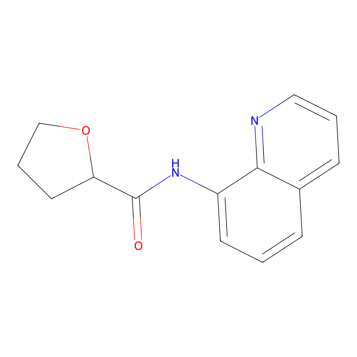 N-quinolin-8-yloxolane-2-carboxamide molecular structure, CAS 307540-60-9