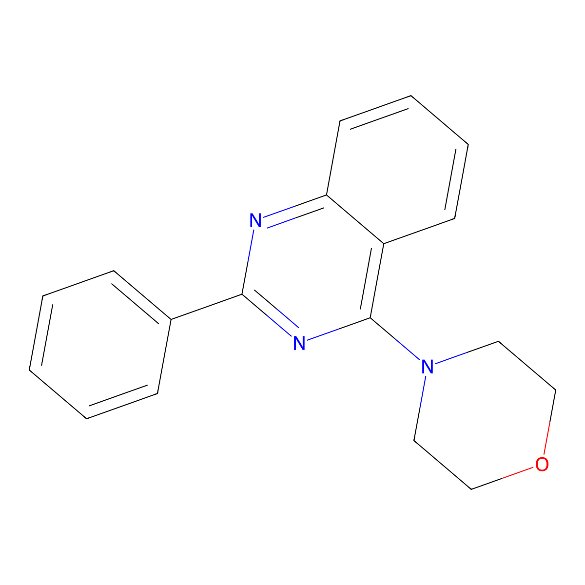 4-(4-Morpholinyl)-2-phenylquinazoline molecular structure, CAS 307544-21-4