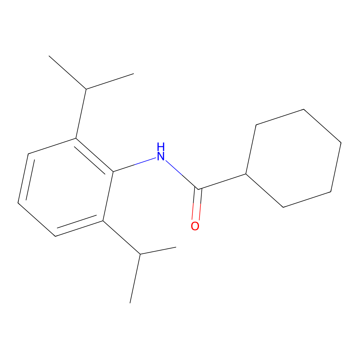 N-(2,6-diisopropylphenyl)cyclohexanecarboxamide molecular structure, CAS 307544-50-9