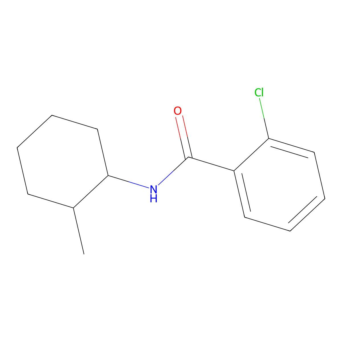 2-chloro-N-(2-methylcyclohexyl)benzamide molecular structure, CAS 307544-52-1