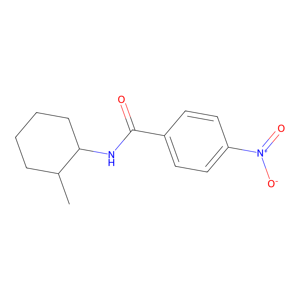 N-(2-methylcyclohexyl)-4-nitrobenzamide molecular structure, CAS 307544-53-2