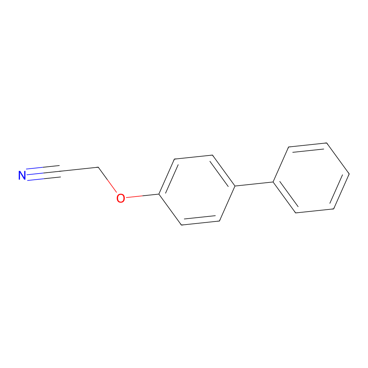 2-(4-Phenylphenoxy)acetonitrile molecular structure, CAS 307545-82-0