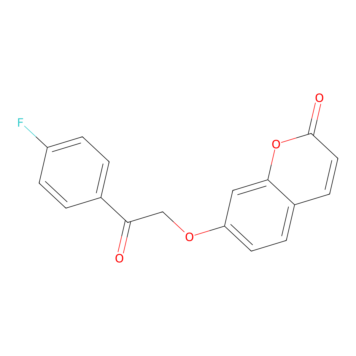7-[2-(4-fluorophenyl)-2-oxoethoxy]-2H-chromen-2-one molecular structure, CAS 307546-37-8