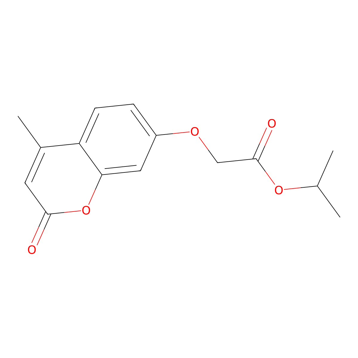 Isopropyl ((4-methyl-2-oxo-2H-chromen-7-YL)oxy)acetate molecular structure, CAS 307546-44-7