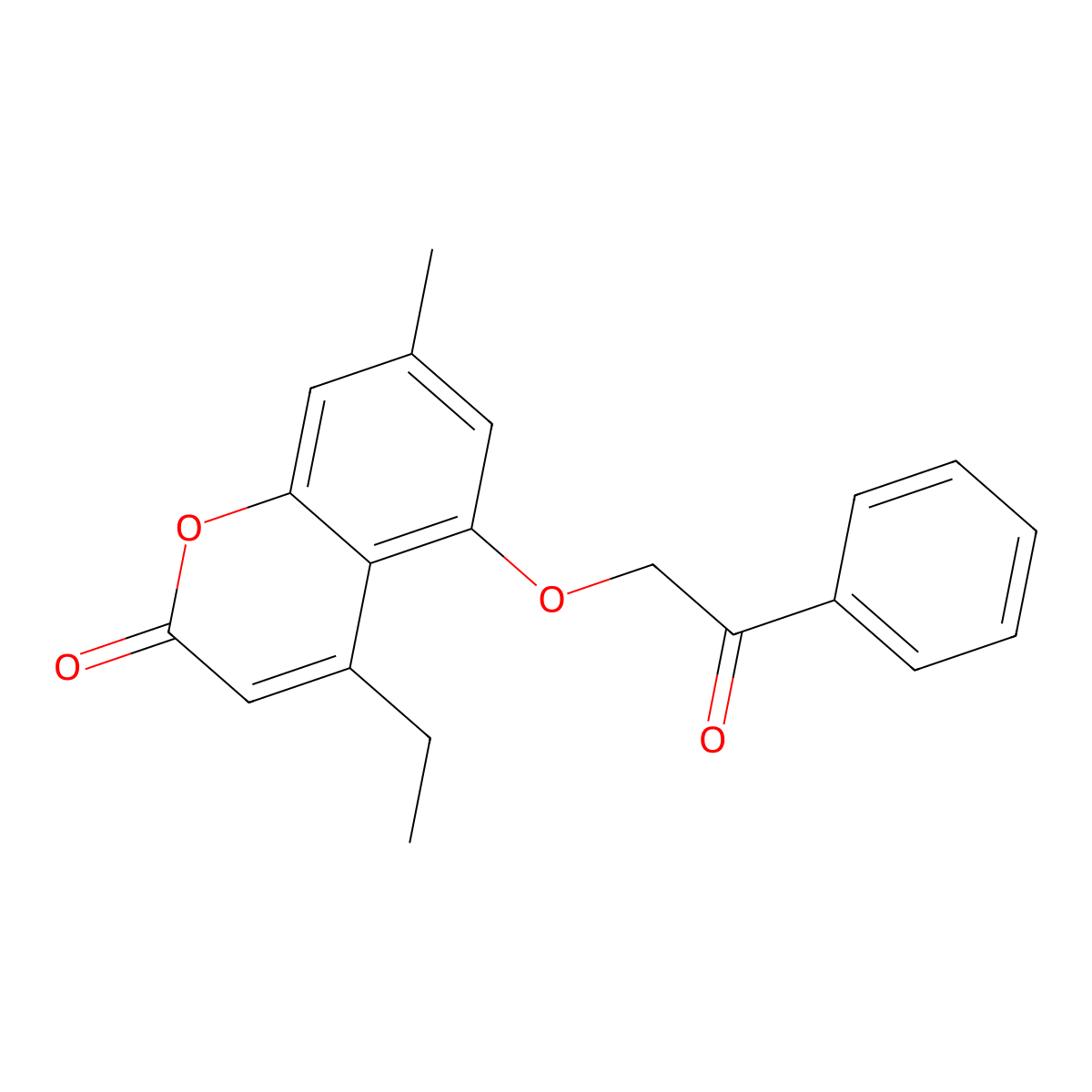 4-ethyl-7-methyl-5-(2-oxo-2-phenylethoxy)-2H-chromen-2-one molecular structure, CAS 307546-54-9