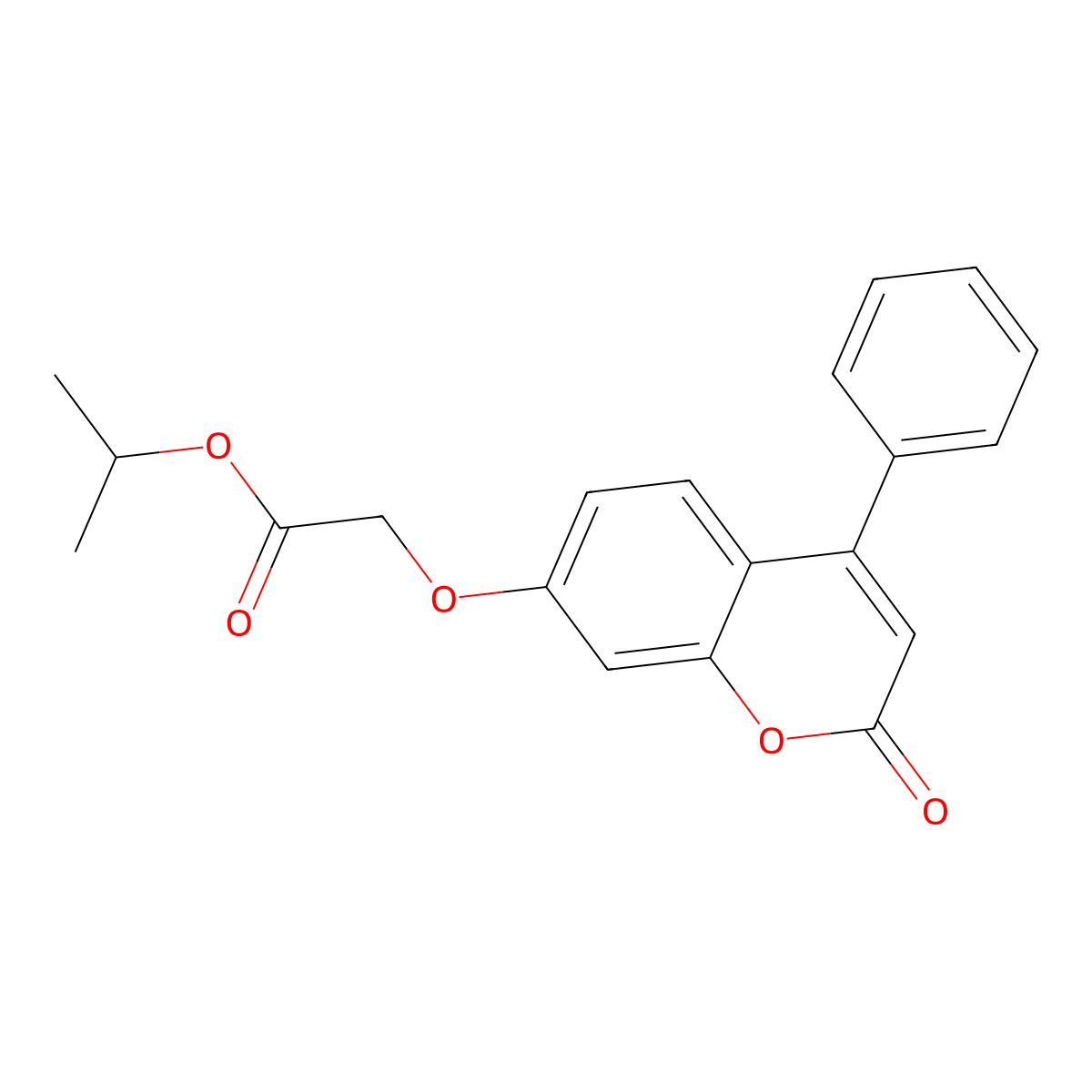 isopropyl 2-((2-oxo-4-phenyl-2H-chromen-7-yl)oxy)acetate molecular structure, CAS 307547-13-3