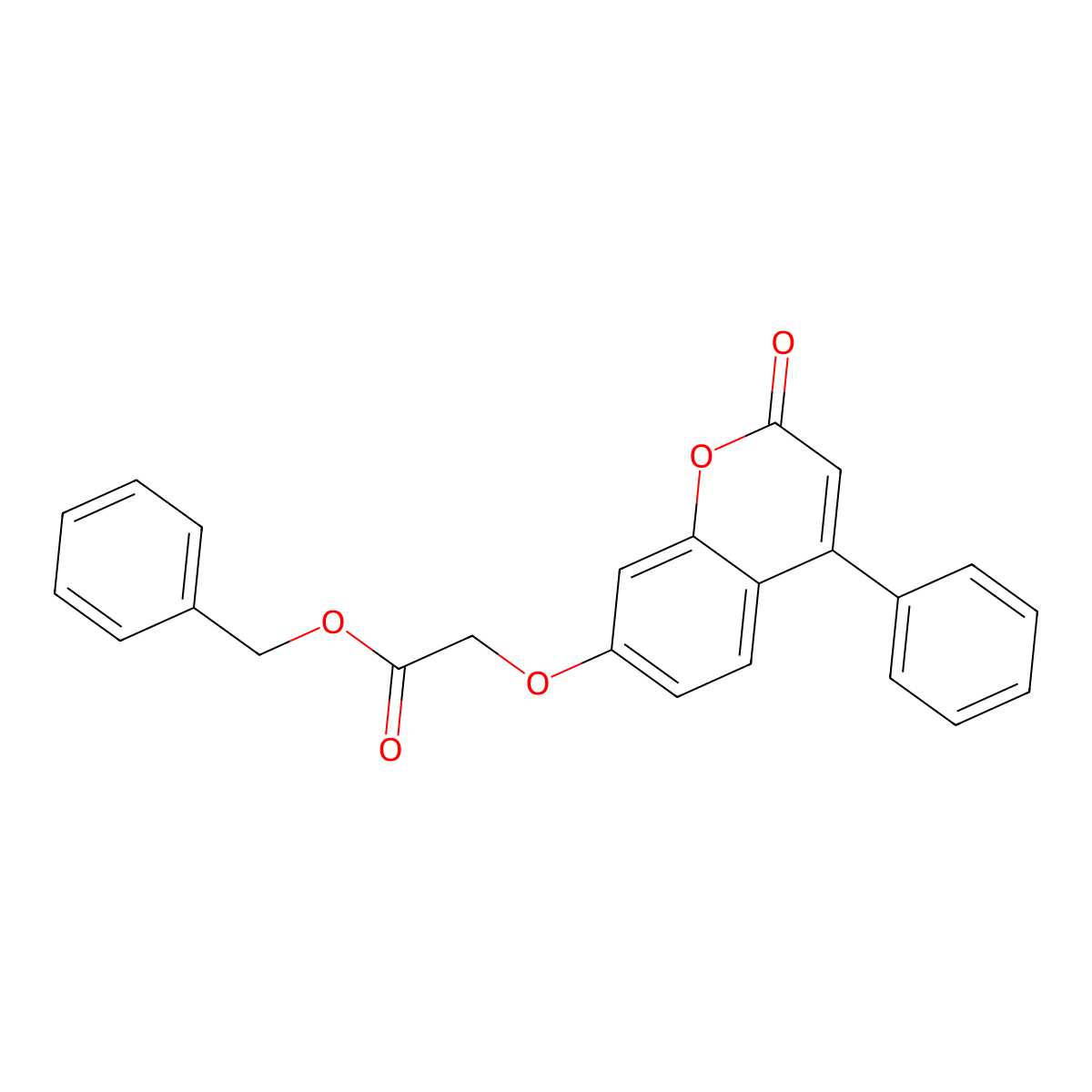 benzyl [(2-oxo-4-phenyl-2H-chromen-7-yl)oxy]acetate molecular structure, CAS 307547-14-4