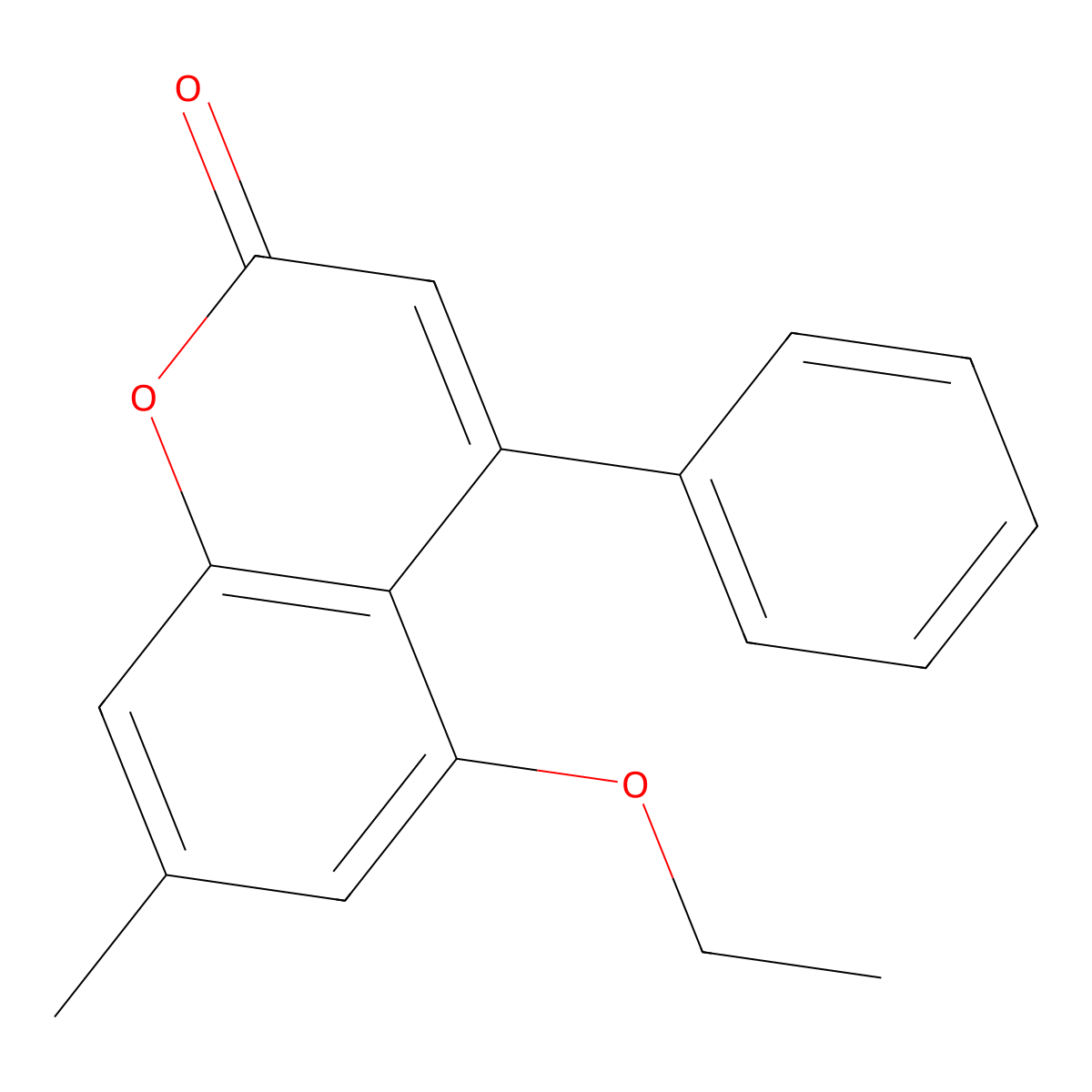 5-ethoxy-7-methyl-4-phenyl-2H-chromen-2-one molecular structure, CAS 307548-10-3