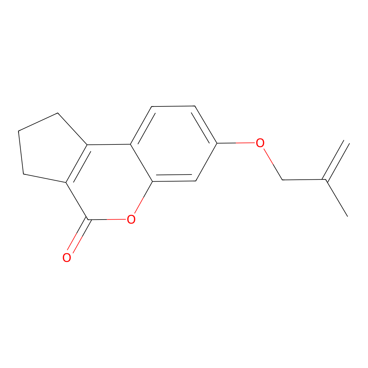 7-(2-Methyl-allyloxy)-2,3-dihydro-1H-cyclopenta[c]chromen-4-one molecular structure, CAS 307548-69-2