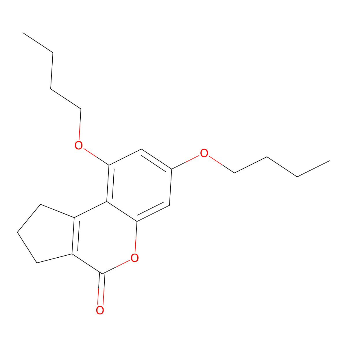 7,9-dibutoxy-2,3-dihydrocyclopenta[c]chromen-4(1H)-one molecular structure, CAS 307549-30-0