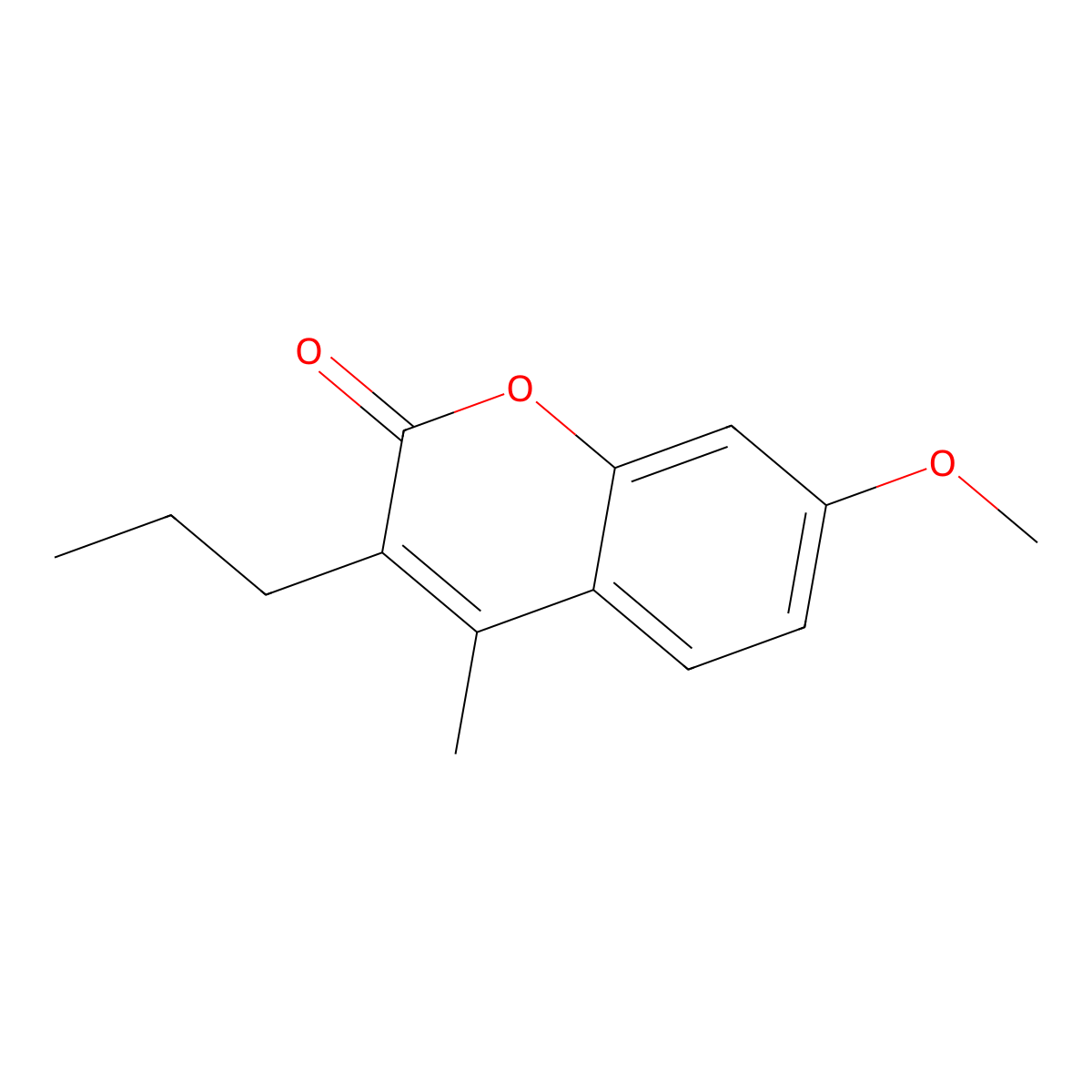 7-methoxy-4-methyl-3-propyl-2H-chromen-2-one molecular structure, CAS 307549-40-2