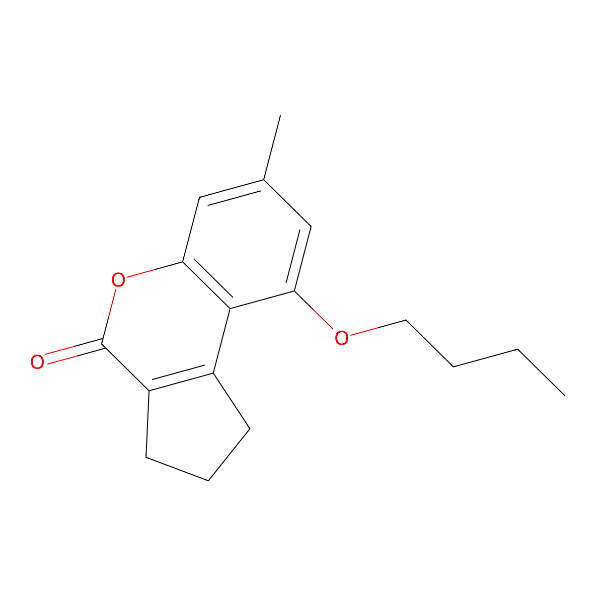 9-butoxy-7-methyl-2,3-dihydrocyclopenta[c]chromen-4(1H)-one molecular structure, CAS 307549-48-0