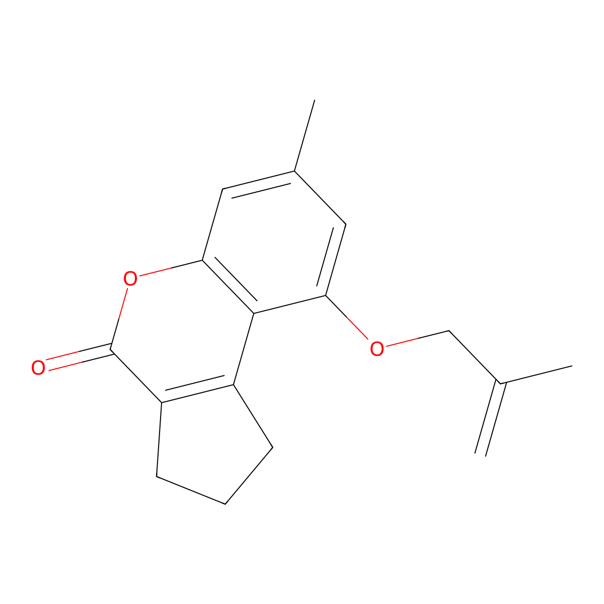 7-methyl-9-[(2-methylallyl)oxy]-2,3-dihydrocyclopenta[c]chromen-4(1H)-one molecular structure, CAS 307549-49-1