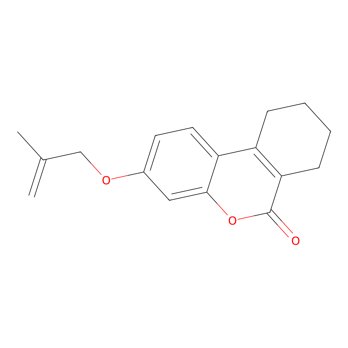 3-[(2-methylallyl)oxy]-7,8,9,10-tetrahydro-6H-benzo[c]chromen-6-one molecular structure, CAS 307549-72-0