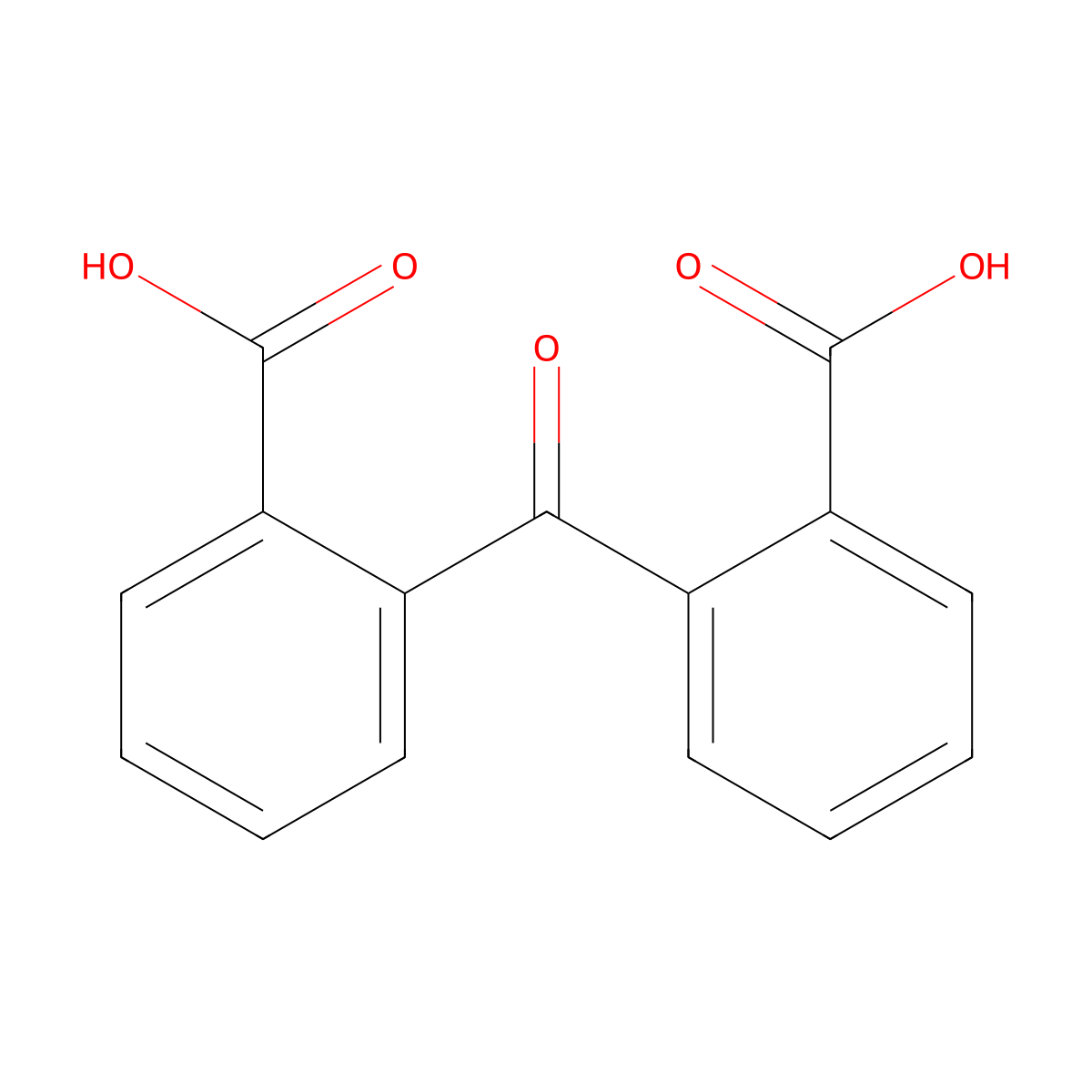 Carbonyl-dibenzoic acid molecular structure, CAS 30755-77-2