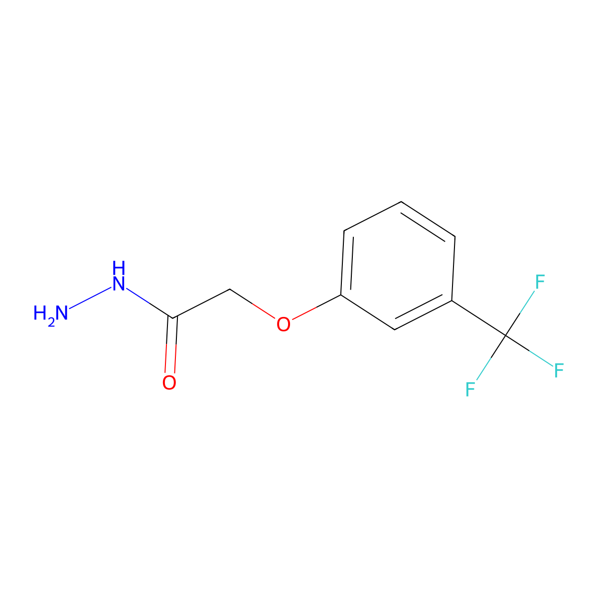 2-[3-(Trifluoromethyl)phenoxy]acetohydrazide molecular structure, CAS 307557-56-8