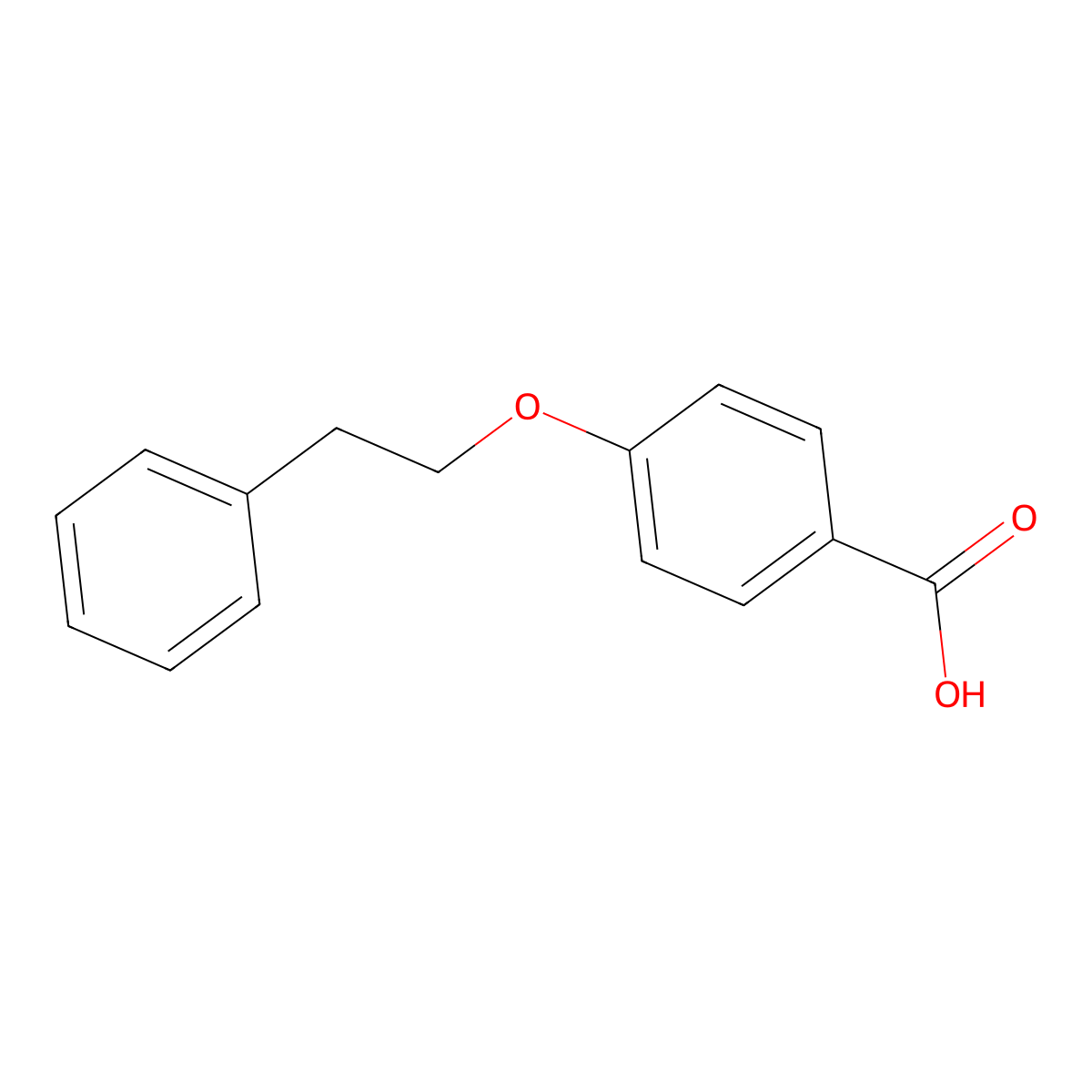4-(2-Phenylethoxy)benzoic acid molecular structure, CAS 30762-06-2