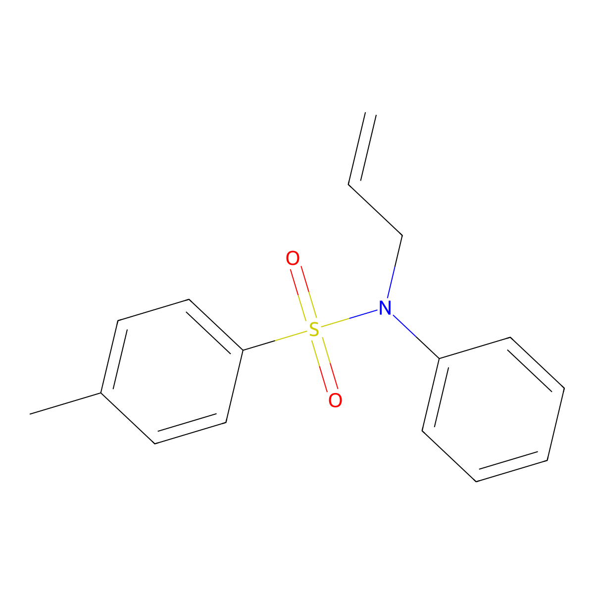 4-methyl-N-phenyl-N-(prop-2-en-1-yl)benzenesulfonamide molecular structure, CAS 30765-84-5