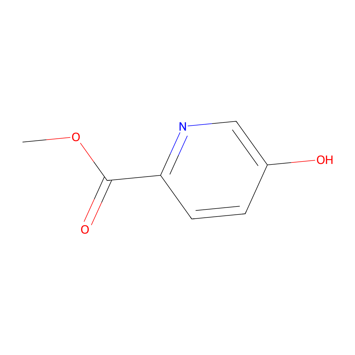 Methyl 5-hydroxypyridine-2-carboxylate molecular structure, CAS 30766-12-2