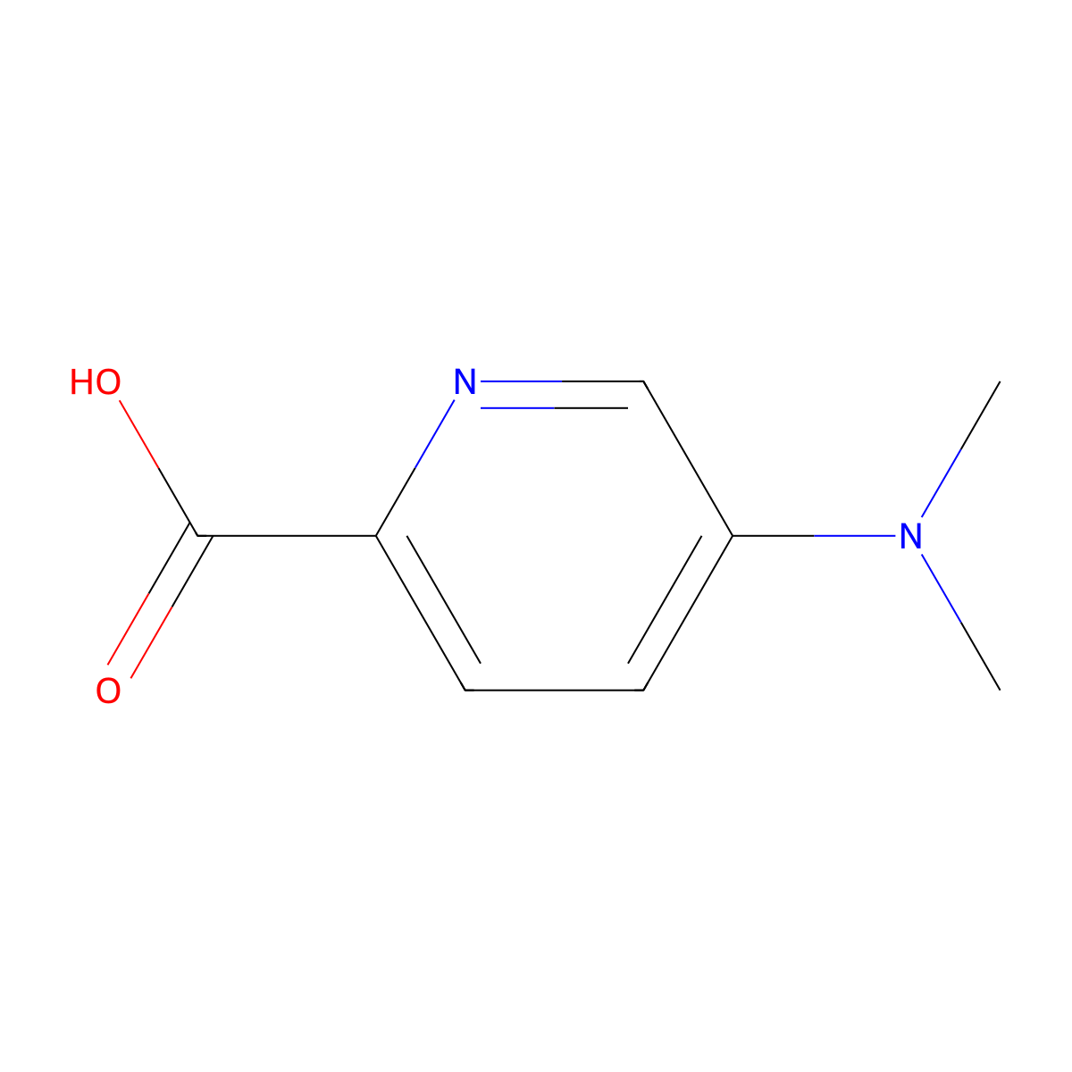5-(Dimethylamino)pyridine-2-carboxylic acid molecular structure, CAS 30766-15-5