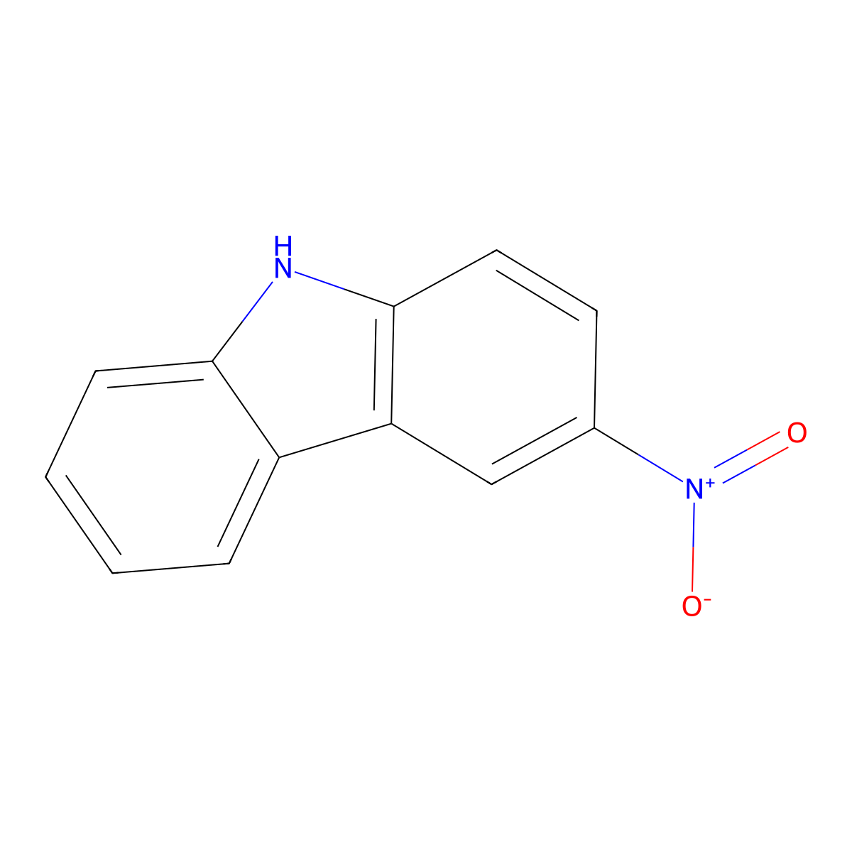 3-Nitrocarbazole molecular structure, CAS 3077-85-8