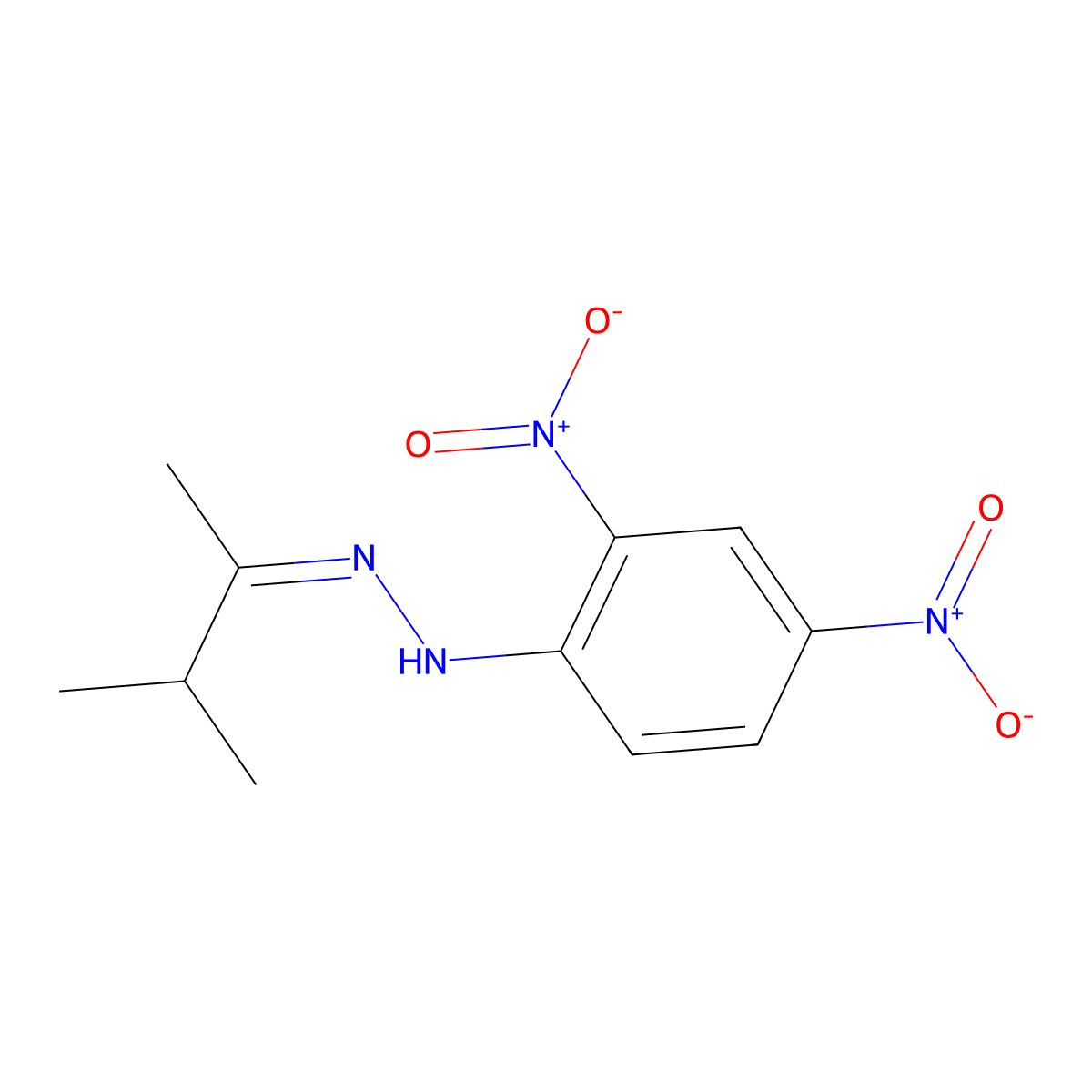 Methyl isopropyl ketone-dnph molecular structure, CAS 3077-97-2
