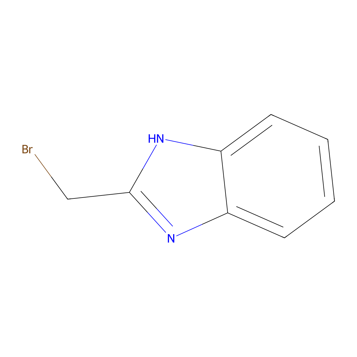2-(Bromomethyl)-1H-benzimidazole molecular structure, CAS 30770-24-2