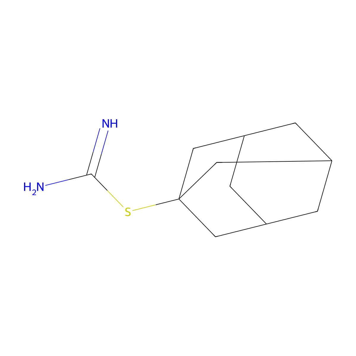 1-Adamantyl imidothiocarbamate molecular structure, CAS 30771-94-9