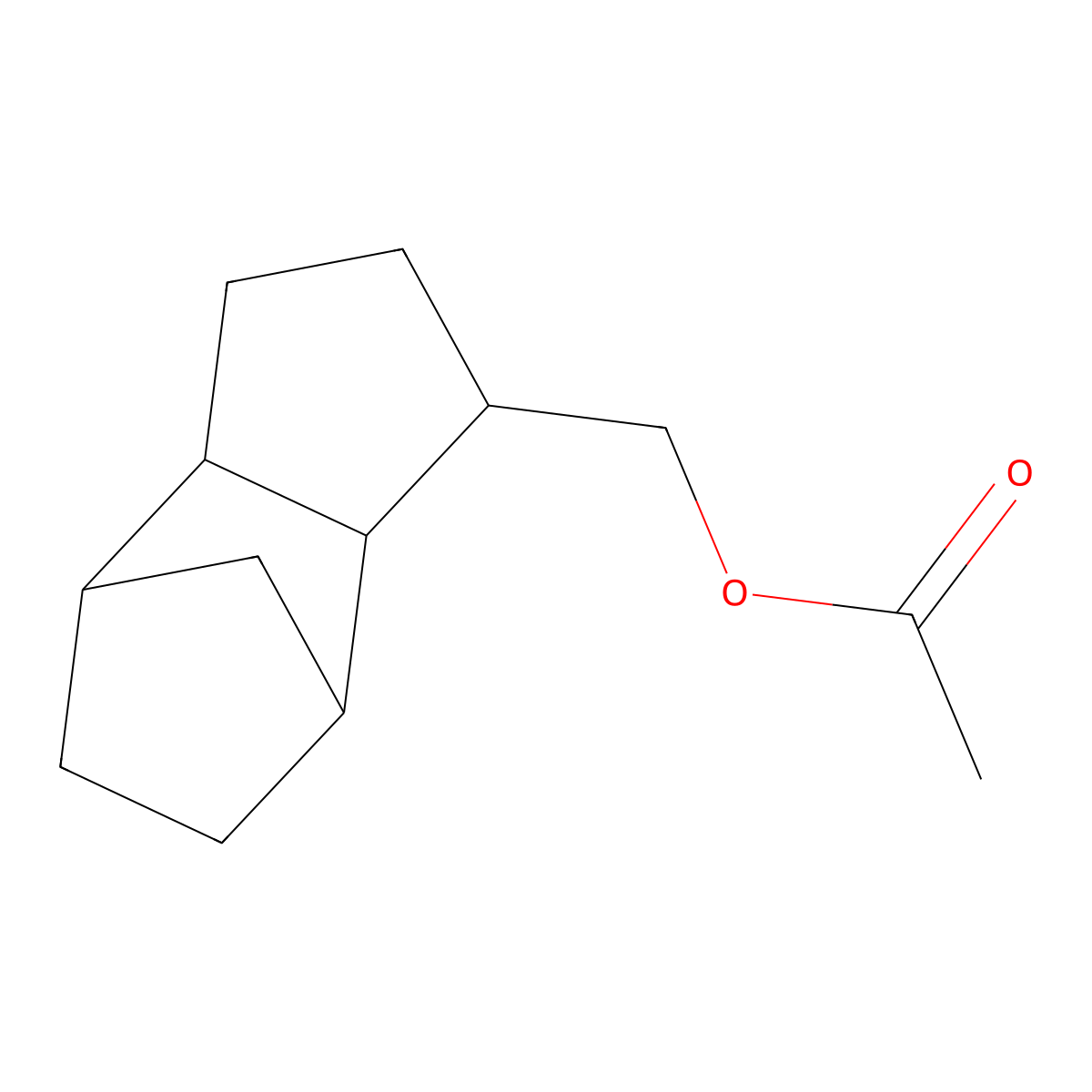 4,7-Methano-1H-indenemethanol, octahydro-, acetate molecular structure, CAS 30772-69-1