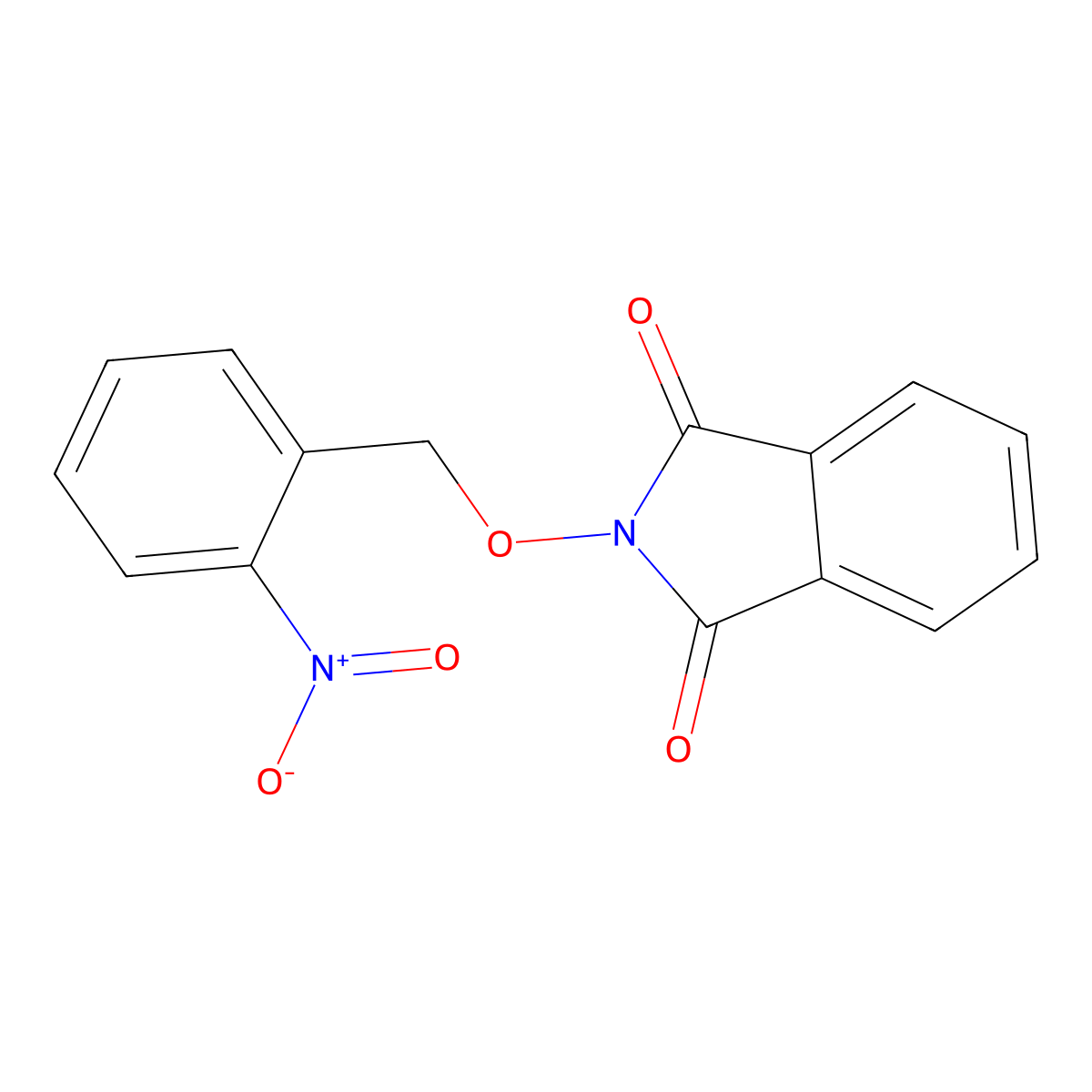 2-[(2-nitrobenzyl)oxy]-1H-isoindole-1,3(2H)-dione molecular structure, CAS 30777-83-4